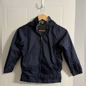 Lands' End Kids Navy Raincoat/Windbreaker - Size Large (7)